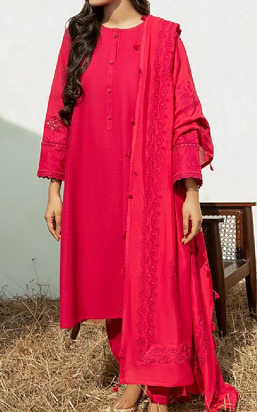 Baroque Magenta Khaddar Suit | Pakistani Winter Dresses- Image 1