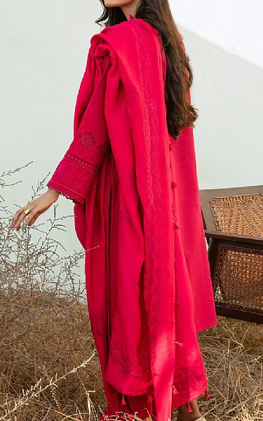 Baroque Magenta Khaddar Suit | Pakistani Winter Dresses- Image 2