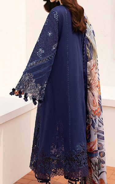Baroque Navy Blue Lawn Suit | Pakistani Lawn Dress in USA- Image 2