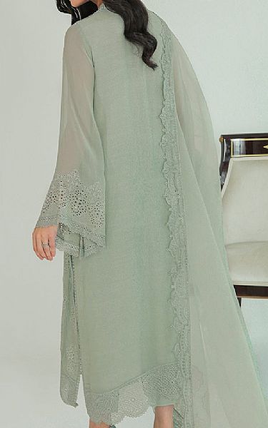 Baroque Sage Green Chiffon Suit | Pakistani Embroidered Chiffon Dresses USA- Image 2