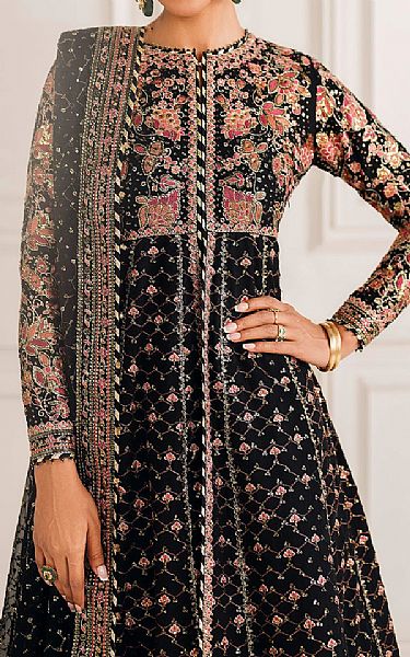 Baroque Black Chiffon Suit | Pakistani Embroidered Chiffon Dresses USA- Image 3