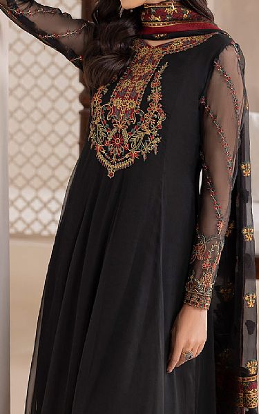 Baroque Black Chiffon Suit | Pakistani Embroidered Chiffon Dresses USA- Image 3