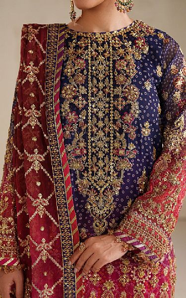 Baroque Multi Chiffon Suit | Pakistani Embroidered Chiffon Dresses USA- Image 3
