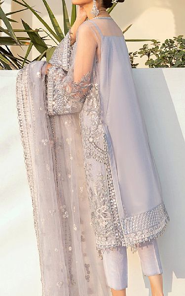 Baroque Lilac Net Suit | Pakistani Embroidered Chiffon Dresses USA- Image 2