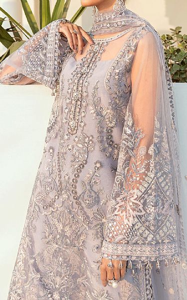 Baroque Lilac Net Suit | Pakistani Embroidered Chiffon Dresses USA- Image 3