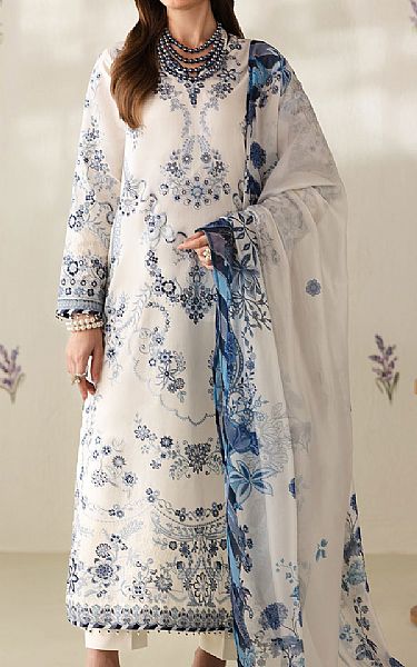 Baroque White Lawn Suit | Pakistani Lawn Dress in USA- Image 1