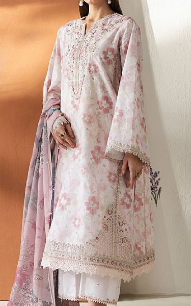 Baroque Tea Pink Lawn Suit | Pakistani Lawn Dress in USA- Image 1