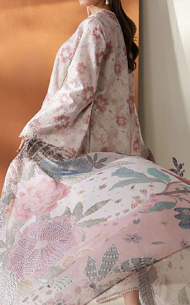 Baroque Tea Pink Lawn Suit | Pakistani Lawn Dress in USA- Image 2
