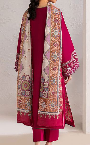 Baroque Hot Pink Lawn Suit | Pakistani Lawn Dress in USA- Image 2