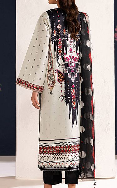 Baroque White Lawn Suit | Pakistani Lawn Dress in USA- Image 2