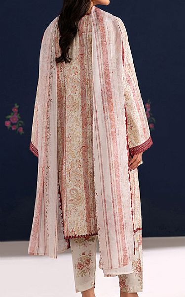 Baroque Off-white Lawn Suit | Pakistani Lawn Dress in USA- Image 2