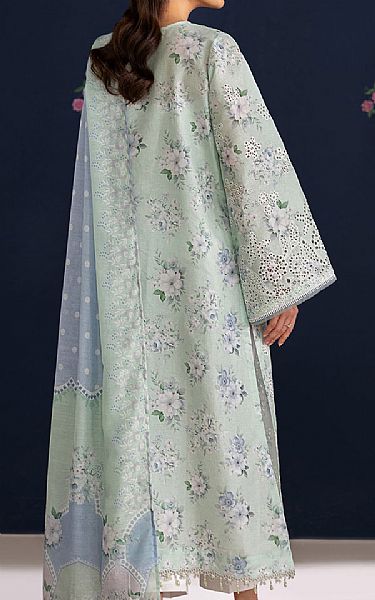 Baroque Turquoise Lawn Suit | Pakistani Lawn Dress in USA- Image 2