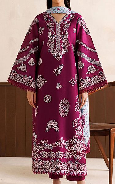 Baroque Violet Lawn Suit | Pakistani Lawn Dress in USA- Image 1