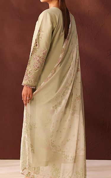 Baroque Light Green Lawn Suit | Pakistani Lawn Dress in USA- Image 2