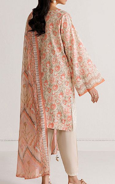Baroque Peach Lawn Suit | Pakistani Lawn Dress in USA- Image 2