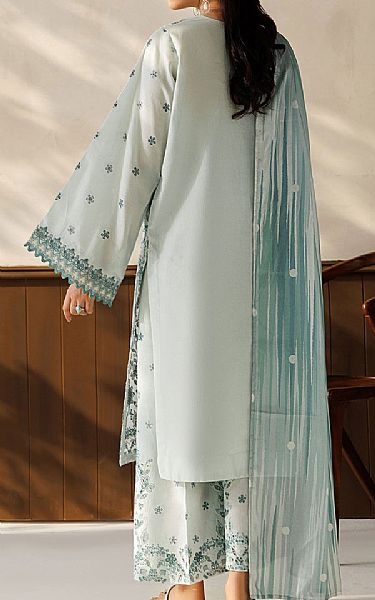 Baroque Aqua Lawn Suit | Pakistani Lawn Dress in USA- Image 2