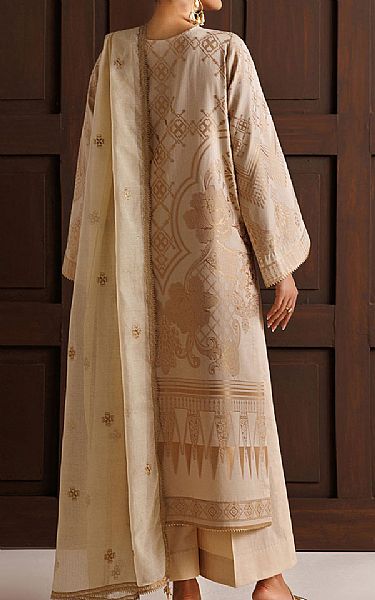 Baroque Ivory Lawn Suit | Pakistani Lawn Dress in USA- Image 2