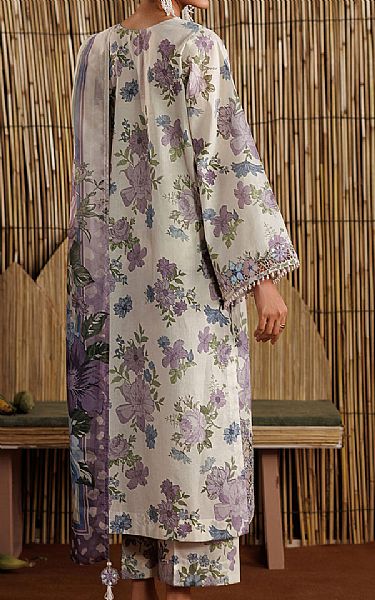 Baroque White/Lilac Lawn Suit | Pakistani Lawn Dress in USA- Image 2