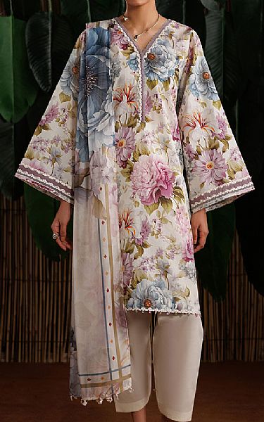 Baroque Multicolor Lawn Suit | Pakistani Lawn Dress in USA- Image 1