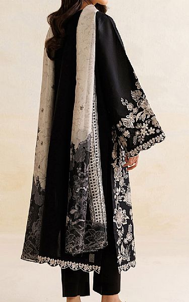 Baroque Black Lawn Suit | Pakistani Lawn Dress in USA- Image 2