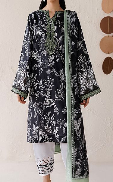 Baroque Black Lawn Suit | Pakistani Lawn Dress in USA- Image 1