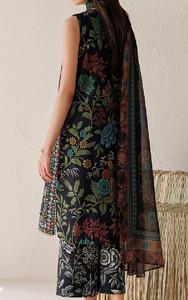 Baroque Black Lawn Suit | Pakistani Lawn Dress in USA- Image 2