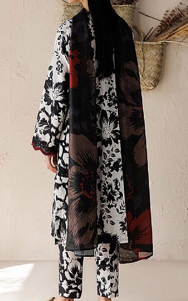 Baroque White/Black Lawn Suit | Pakistani Lawn Dress in USA- Image 2