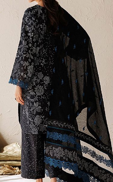 Baroque Black Lawn Suit | Pakistani Lawn Dress in USA- Image 2