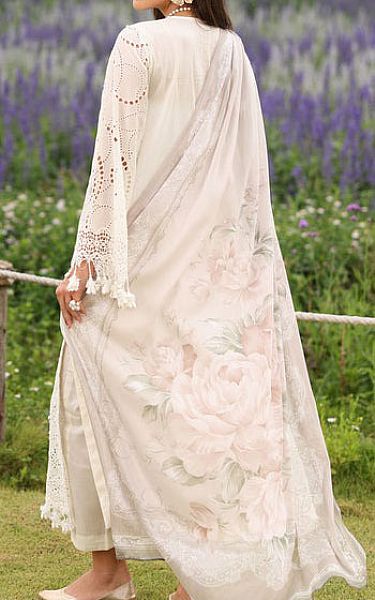 Baroque Off-white Lawn Suit | Pakistani Lawn Dress in USA- Image 2