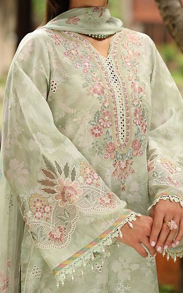Baroque Mint Green Lawn Suit | Pakistani Lawn Dress in USA- Image 2