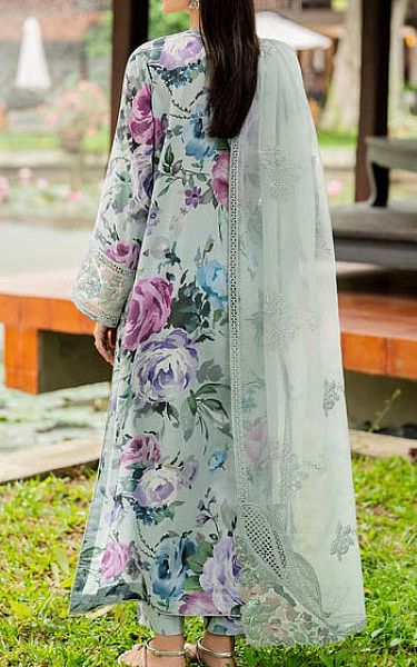 Baroque Light Turquoise Lawn Suit | Pakistani Lawn Dress in USA- Image 2
