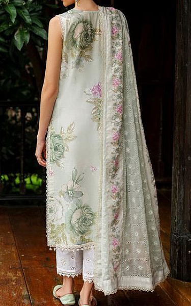 Baroque Light Green Lawn Suit | Pakistani Lawn Dress in USA- Image 2
