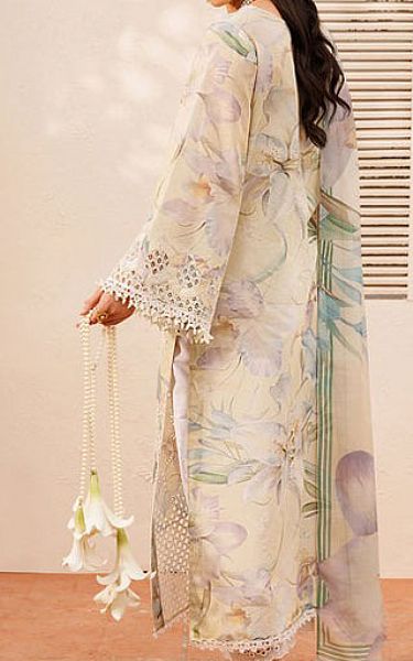 Baroque Off-white Lawn Suit | Pakistani Lawn Dress in USA- Image 2