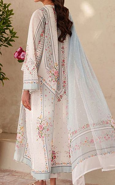 Baroque Off-white Lawn Suit | Pakistani Lawn Dress in USA- Image 2