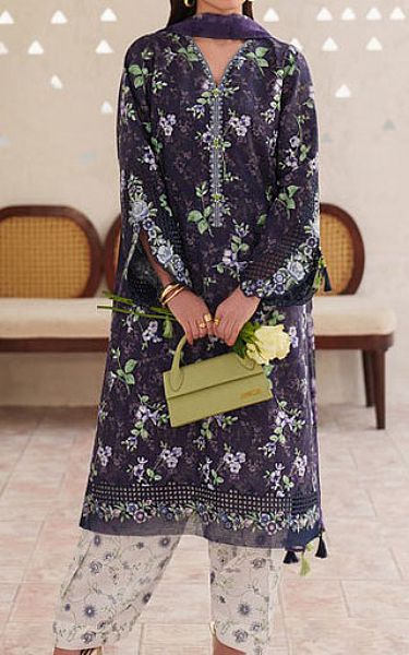 Baroque Midnight Blue Lawn Suit | Pakistani Lawn Dress in USA- Image 1