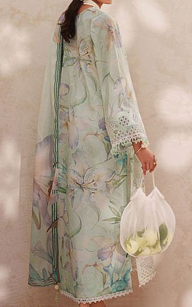 Baroque Turquoise Lawn Suit | Pakistani Lawn Dress in USA- Image 2