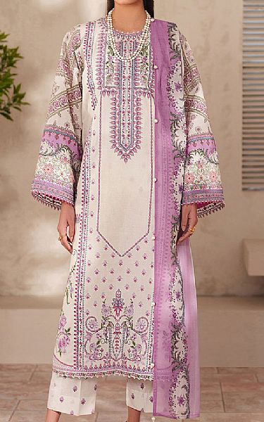 Baroque White Lawn Suit | Pakistani Lawn Dress in USA- Image 1