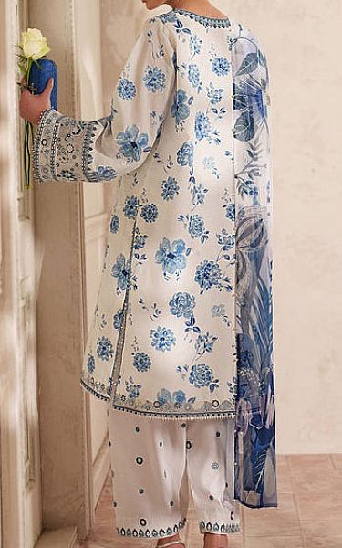 Baroque Off-white Lawn Suit | Pakistani Lawn Dress in USA- Image 2