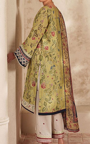 Baroque Green Lawn Suit | Pakistani Lawn Dress in USA- Image 2