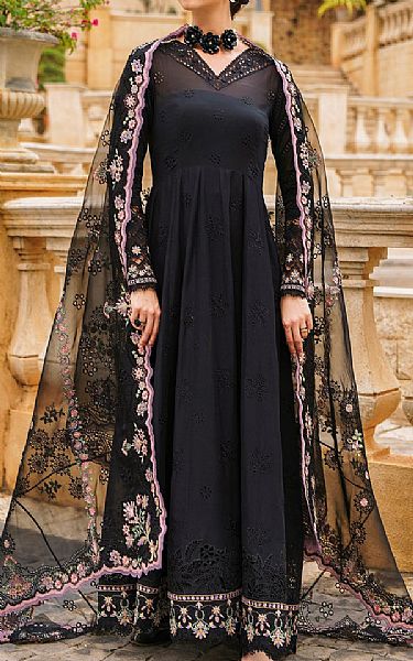 Baroque Black Lawn Suit | Pakistani Lawn Suits- Image 1