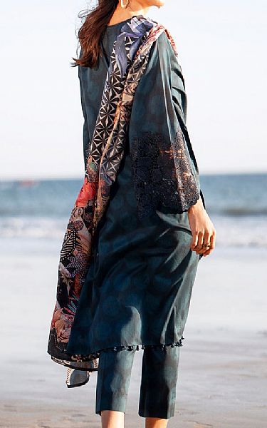 Baroque Pickled Bluewood Lawn Suit | Pakistani Lawn Dress in USA- Image 2