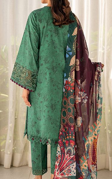 Baroque Viridian Green Lawn Suit | Pakistani Lawn Dress in USA- Image 2