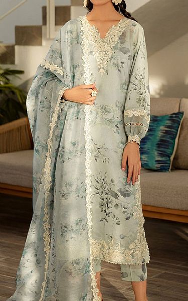 Baroque Grey Lawn Suit | Pakistani Lawn Dress in USA- Image 1