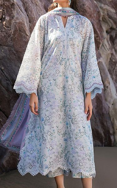 Baroque Off White Lawn Suit | Pakistani Lawn Dress in USA- Image 1