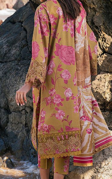 Baroque Dark Sand Lawn Suit | Pakistani Lawn Dress in USA- Image 2