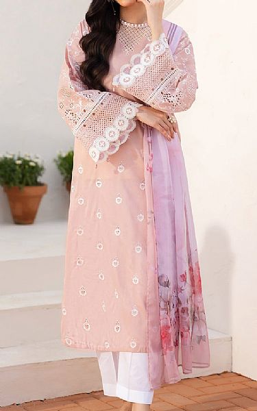 Baroque Cavern Pink Lawn Suit | Pakistani Lawn Dress in USA- Image 1