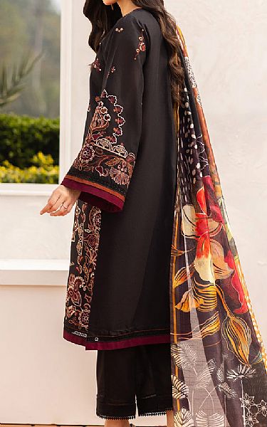 Baroque Black Lawn Suit | Pakistani Lawn Dress in USA- Image 2