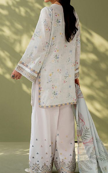 Baroque Light Grey Lawn Suit | Pakistani Lawn Dress in USA- Image 2