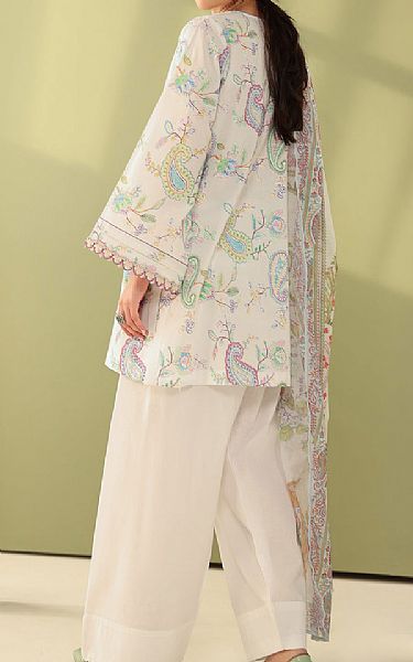 Baroque Off-white Lawn Suit | Pakistani Lawn Dress in USA- Image 2