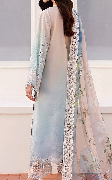 Baroque Baby Blue Lawn Suit | Pakistani Lawn Dress in USA- Image 2